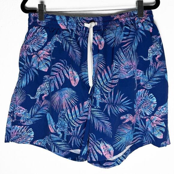 Chubbies Men's The Prehistoric Blues 5.5” Classic Swim Trunk Shorts Mesh Lined L - Picture 1 of 10